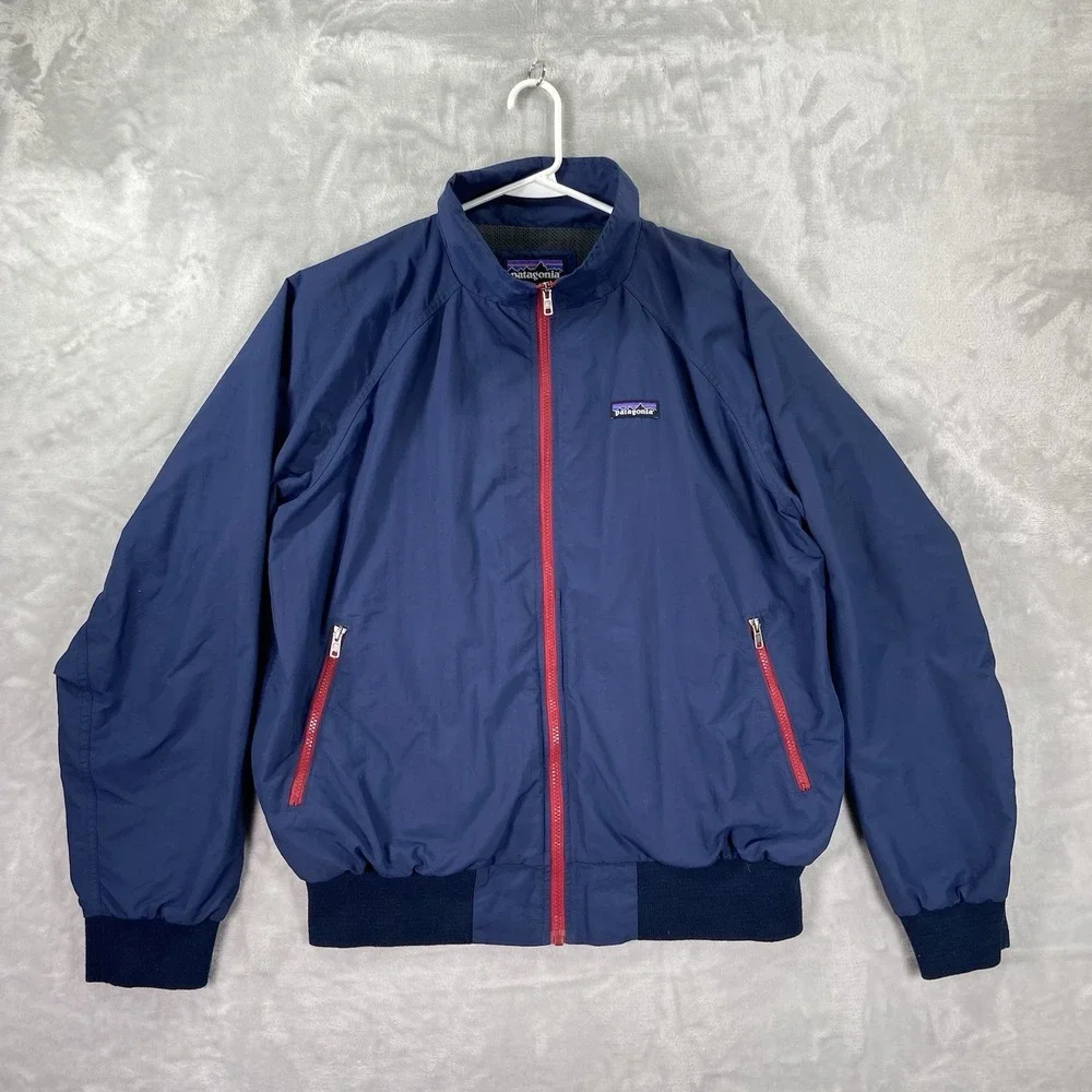 Patagonia Jacket Mens Large Baggies Full Zip Windbreaker DWR Mesh Lined 28150